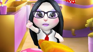 My talking Angela "Baby School Uniform with long hair" Gameplay great makeover for Kid. Ep.25 screenshot 2