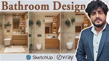 Design a Modern Bathroom in SketchUp with V-Ray | Full Beginner Tutorial
