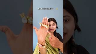Diy Kashmiri Ring 💍✅l#viral #creative #diyjewelry #Raginikanojia #ragini #shorts #tradinghacks #diy