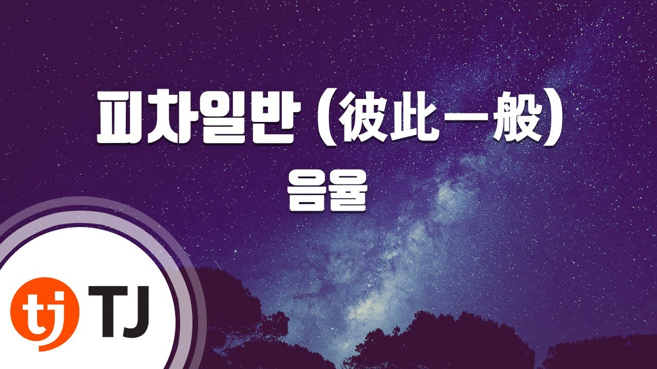 [TJ노래방] 피차일반(彼此一般) - 음율 / TJ Karaoke