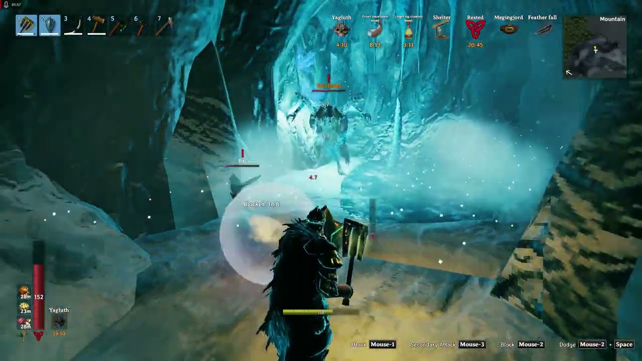 VALHEIM Howling Cavern - Miniboss Fight (Geirhaffa)