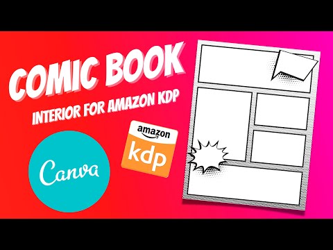 How to Make a Blank Comic Book Interior for Amazon KDP | Selling Low Content Books | Canva Tutorial