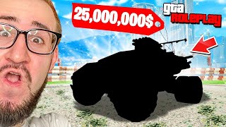 Я НЕ ВЕРЮ В ЭТО!!! ВЫБИЛ САМУЮ РЕДКУЮ И ДОРОГУЮ МАШИНУ ЗА 25.000.000$! (GTA 5 RP)