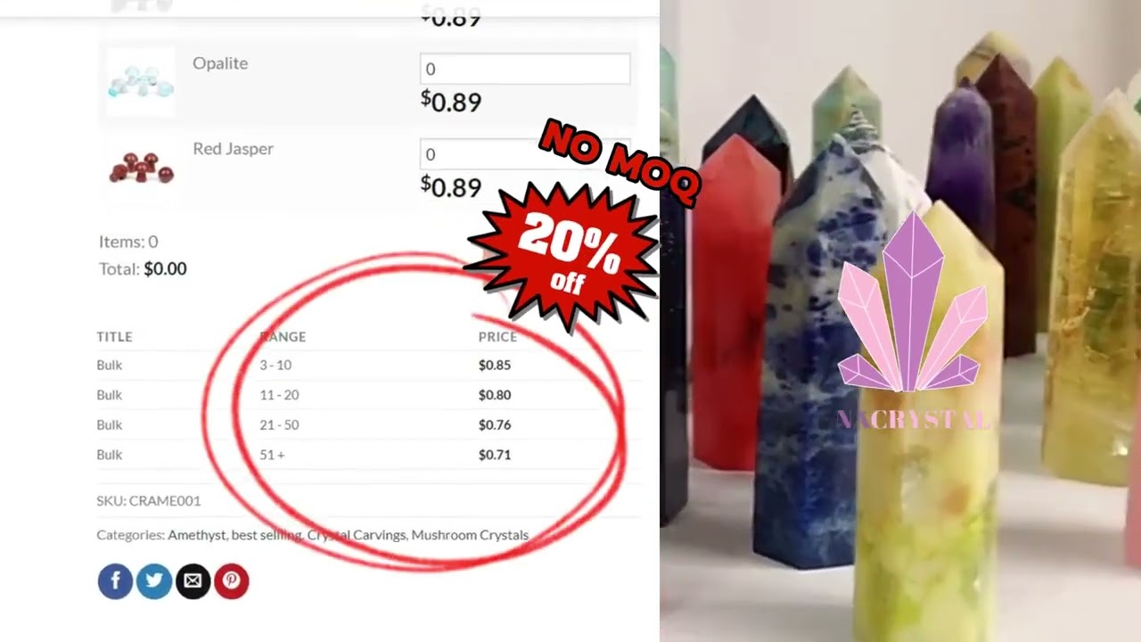 Nacrystal Wholesale Crystal Supplier