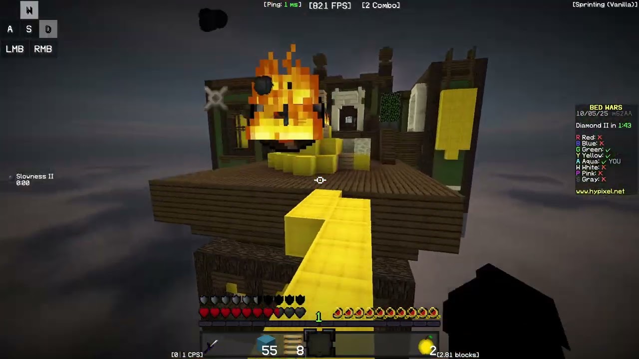 bed wars on hypixel after a long time