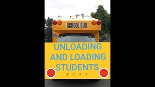 School Bus Road test CDL. Picking up and dropping off students. CDL training.