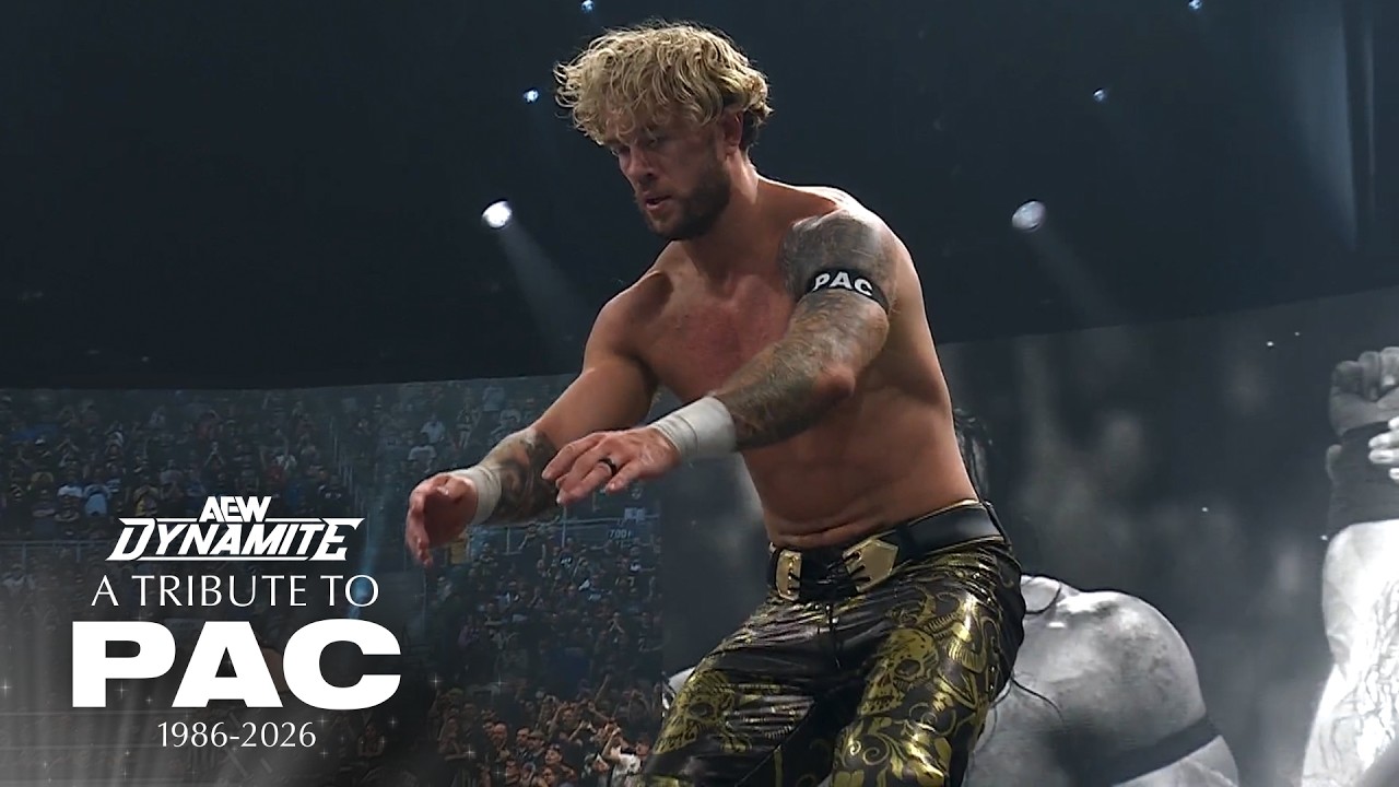 Will Ospreay uses PAC's signature Black Arrow against Ricochet | A Tribute to PAC