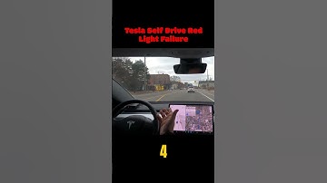 Tesla Self Drive Red Light Failure 🚦