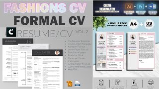 Template curriculum vitae profesional psd, Ai, Office | professional resume template psd, Ai, Office