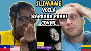 REACTION TO Slimane - Voilà (Barbara Pravi cover) | FIRST TIME HEARING