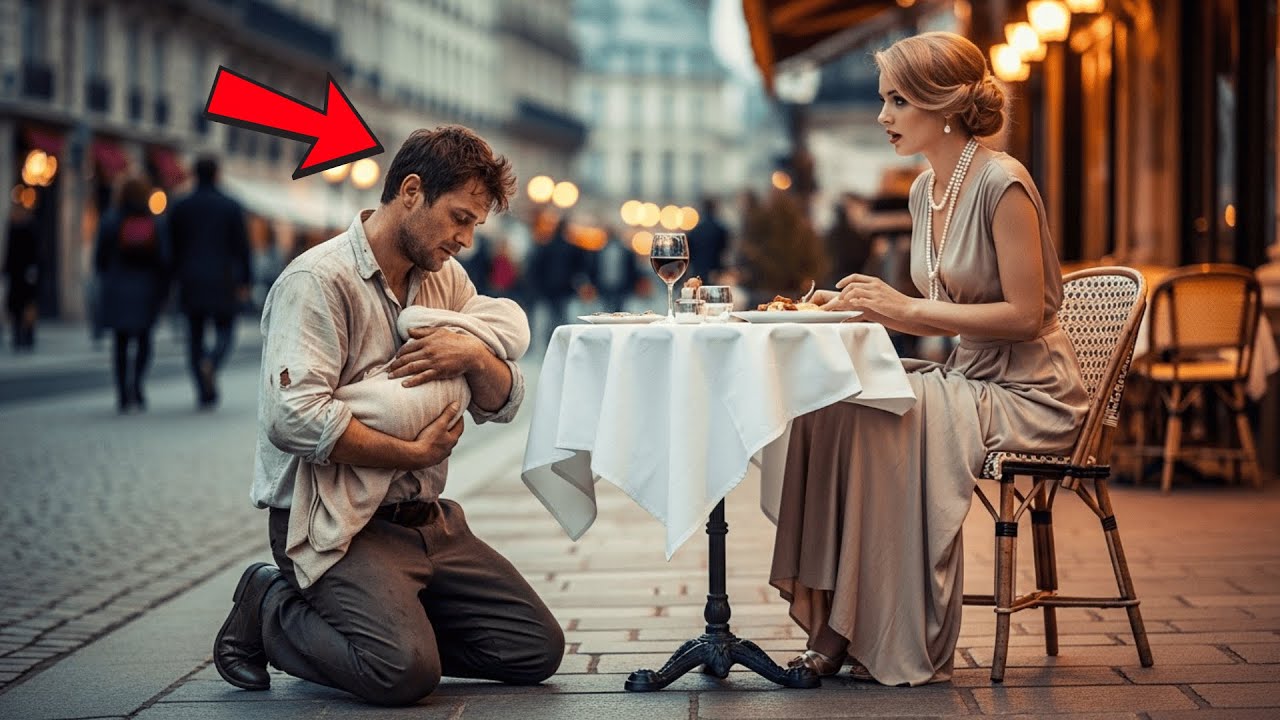 Papà Single Al Verde Chiese Gli Avanzi — Ma Quando La Milionaria Lo Guardò, Accadde Un Miracolo