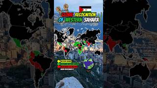 Recognition of WESTERN SAHARA 🇪🇭 #shorts #world #map #geography #westernsahara