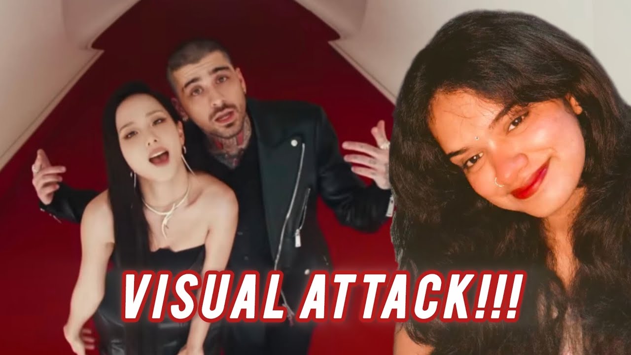 Getting Attacked By Jisoo and Zayn's Visuals 🫢 | Reaction to Eyes Closed MV Teaser #trending 
