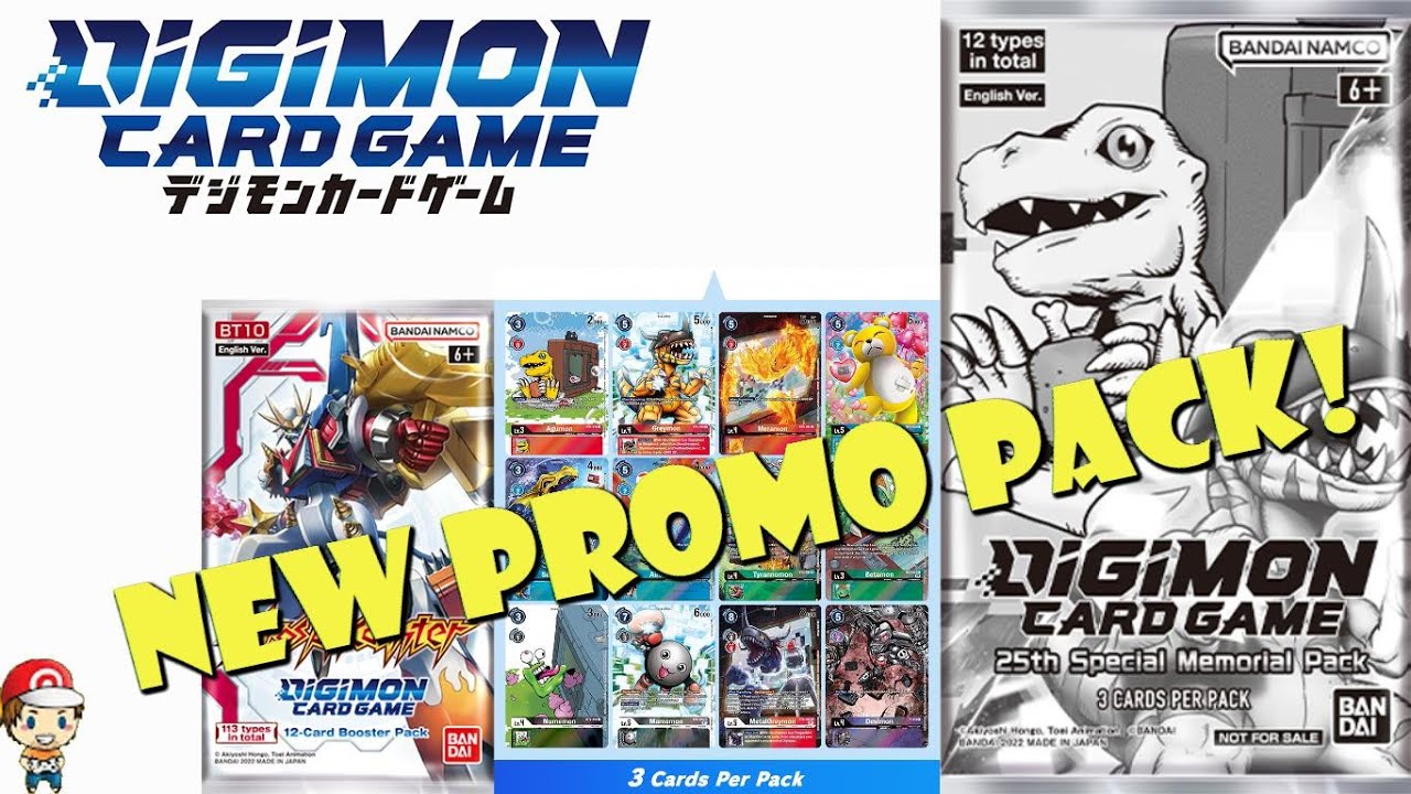 25th Anniversary Special Memorial Pack Revealed! MORE Free Promos with  BT-10! (Digimon TCG News)