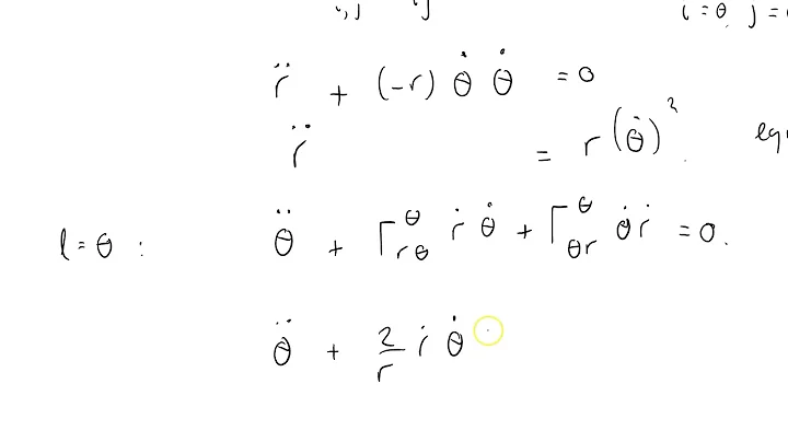 GRSS 053 solving the geodesic equation in polar coordinates part one