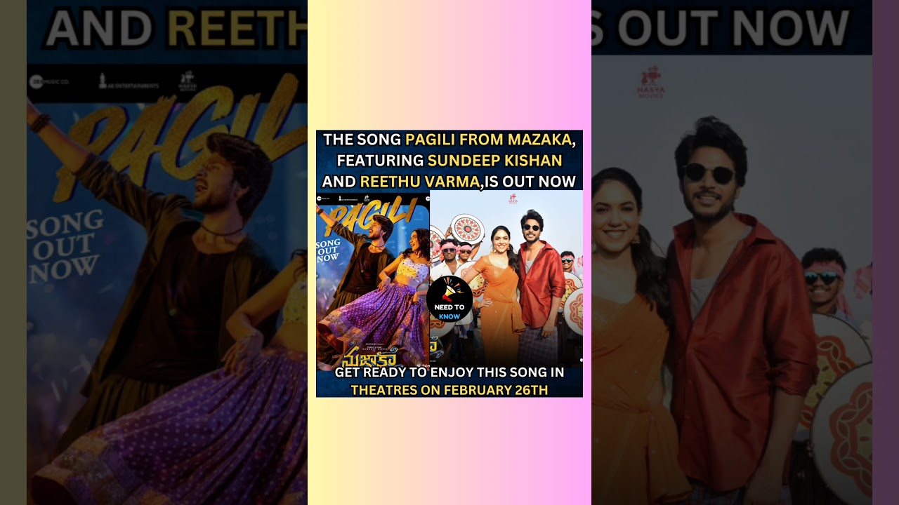 PAGILI song from MAZAKA out now🔥❤️