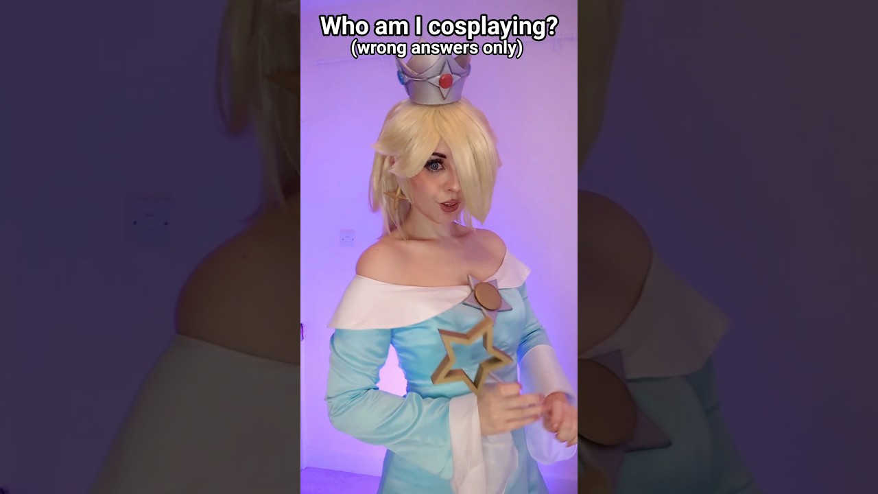 wrong answers only #mario #rosalina #cosplay #comiccon #mariomovie #funny
