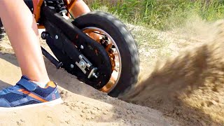 Artem Ride on MINI MOTO for kids Funny kids videos