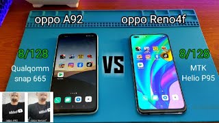 oppo Reno4f vs oppo A92 Bagus Mana || Speed and Camera Compare