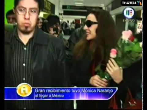 Monica Naranjo llegando a Mexico