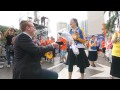 Marriage proposal greets runner at marathon finish line