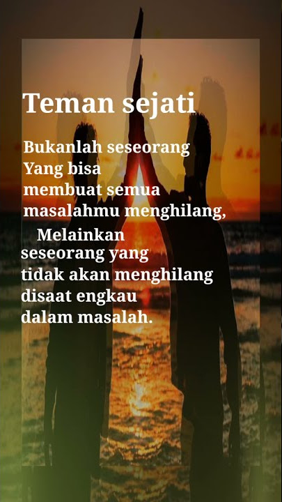 Story Wa keren | Teman sejati