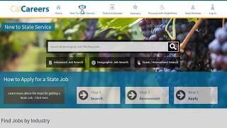 For candidates seeking employment with state of california government,
this short tutorial explains how to get started your calcareers
account on the jo...
