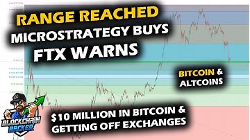 ON THE EDGE as MicroStrategy Announces Buy, Getting off Exchanges, Bitcoin Price Chart Teeters Low