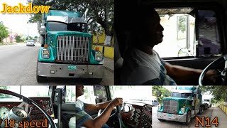 hitekkleo trucks jackdow in action n14 9300 18 speed jakes singing in the hills #n14cummins