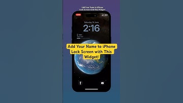 Add Your Name to iPhone Lock Screen with This Widget! #shorts #iphone #widget