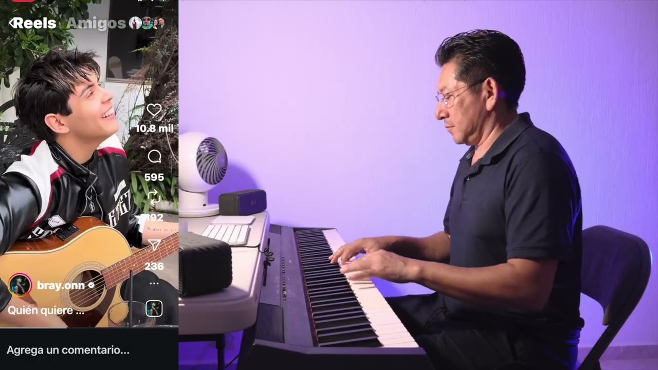 rindete bray on piano y voz