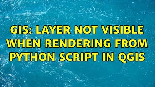 GIS: Layer not visible when rendering from Python script in QGIS