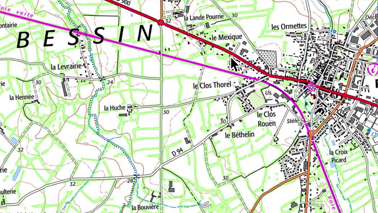 Voie romaine Coutances Valognes