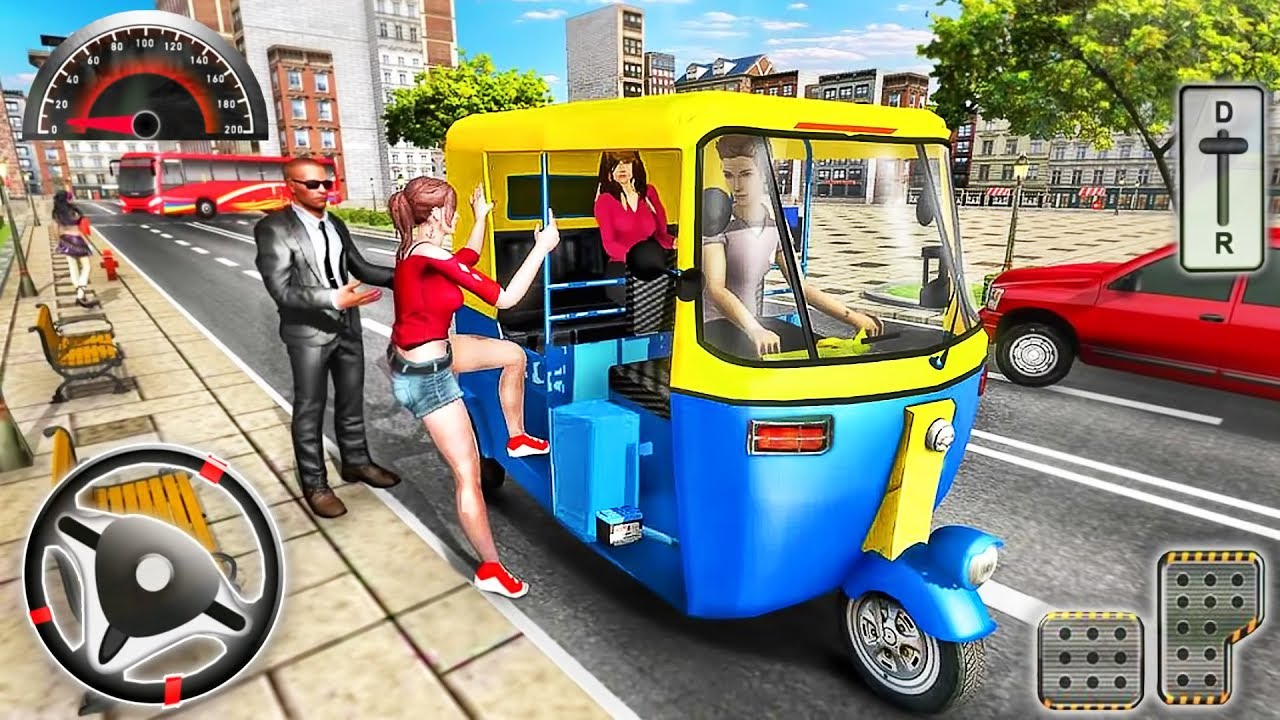 City Tuk Tuk Rickshaw Driving - Mountain Modern Auto Driver - Android GamePlay