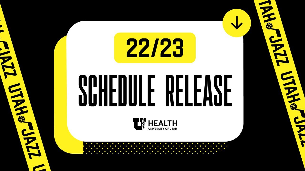 THE 2022-23 UTAH JAZZ SCHEDULE IS 𝐇𝐄𝐑𝐄 | Presented by University of Utah Health