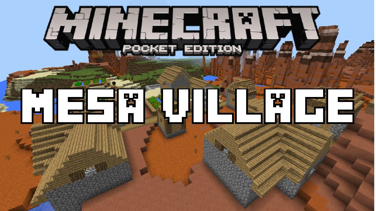 Mesa Village Seed - Minecraft PE Seed Showcase - YouTube