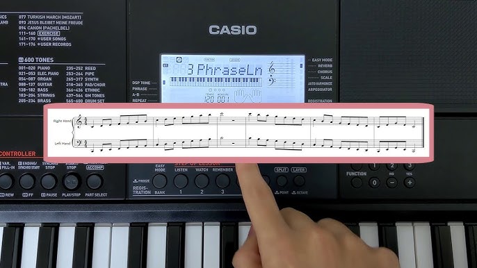 lommetørklæde boble voldgrav Casio LK-280 keyboard How to download and Configure Midi files for lesson  playback - YouTube