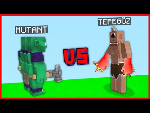 TEPEGÖZ VS MUTANT YARATIK! 😱 - Minecraft