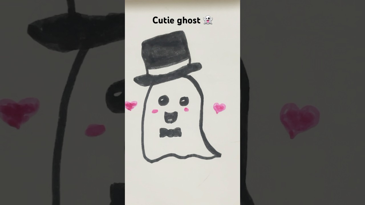 Draw cutie pie ghost 