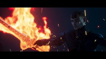[UE5] Fire Sword Attack Effect Game Effect / Effect Portfolio VFX
