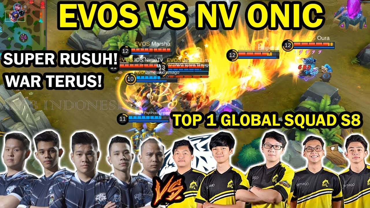 EVOS VS NV ONIC! DUEL TAKTIK SUPER BIG MATCH! AMAZING GAMEPLAY!