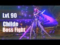 Genshin Impact - LvL 90 Childe Boss Fight (Harbinger Tartaglia)