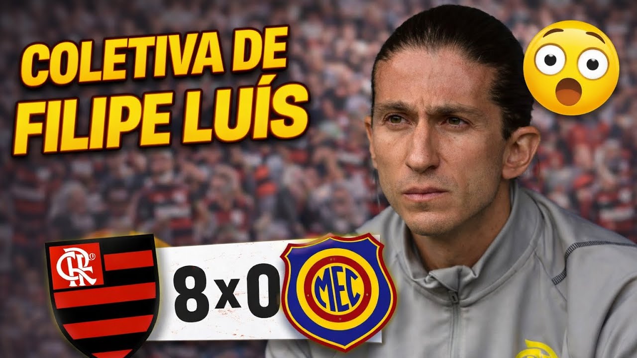 FILIPE LUÍS FALA APÓS GOLEADA HISTÓRICA DO FLAMENGO! 🔥⚽