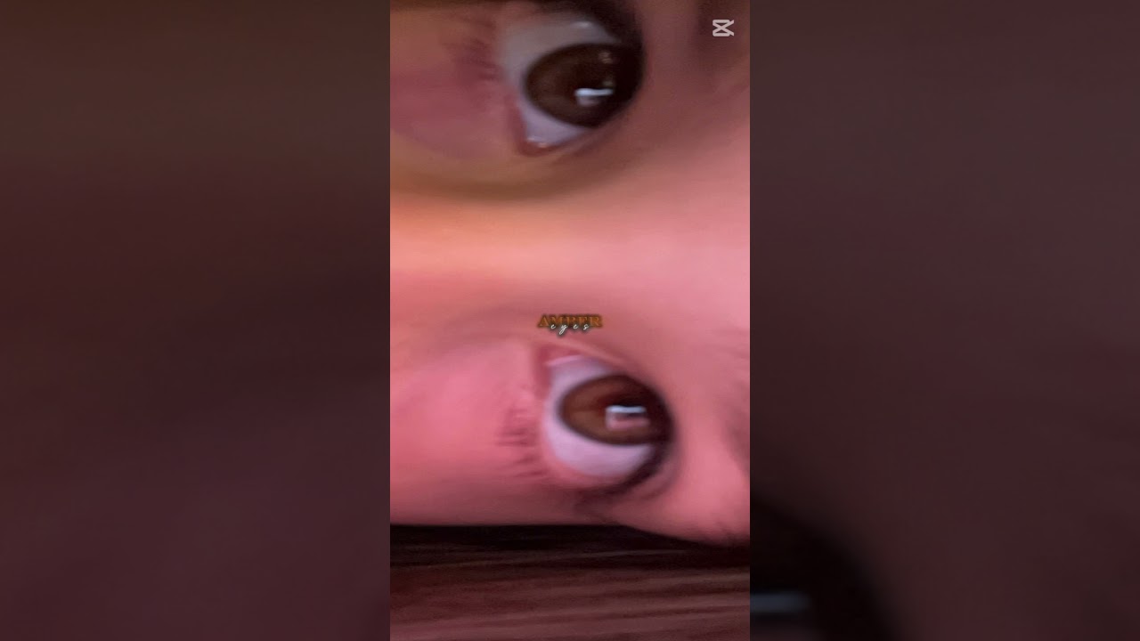 Amber eyes yeah the filter makes my eyes look bigger btw 