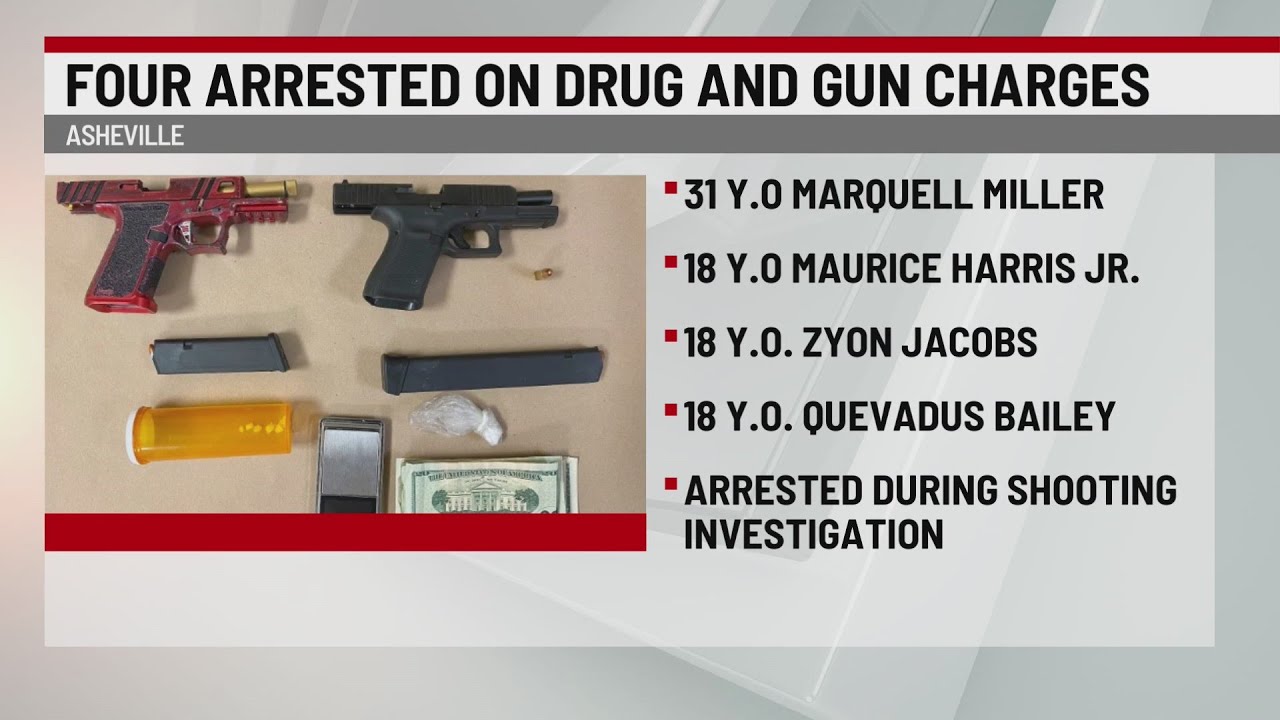 Four arrested during shooting investigation in Asheville - YouTube