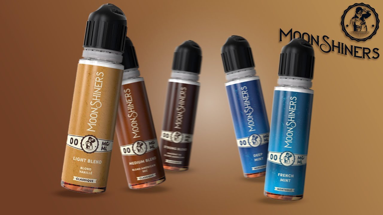 Le test des e-liquides Moonshiners : côté classic blend et menthe