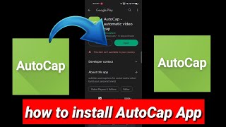 Autocap | how to install Autocap on Android || this iteam not available in your country screenshot 1