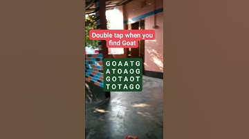 Observation Visual Test: 5 Seconds For You To Spot GOAT. Try Your Skills!  #search #puzzle #shorts