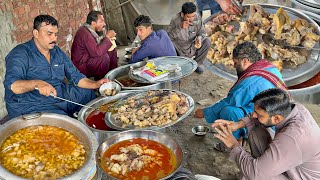 SIRI PAYA BREAKFAST FOR LABOUR - BHUTTO PAYA | SIRI PAYA | BADAMI BAGH LAHORE | CHEAPEST DHABA FOOD