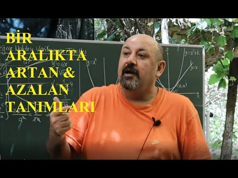 Bir Aralıkta ARTMA ve AZALMANIN TANIMI